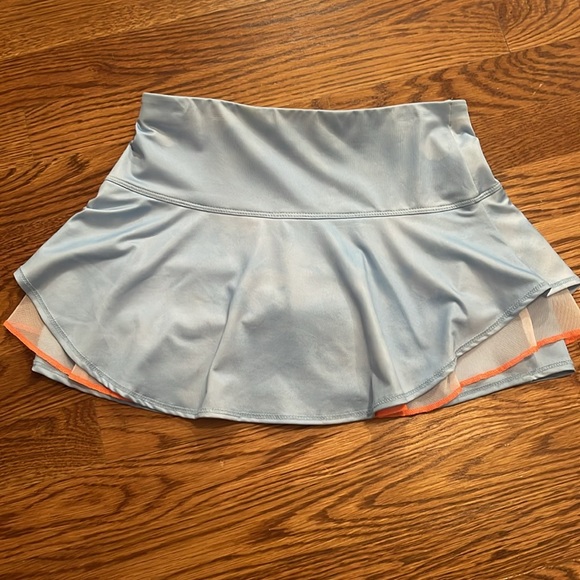 Lucky In Love Girls Tennis Skirt - M (10-12) - color: light blue - Picture 3 of 4